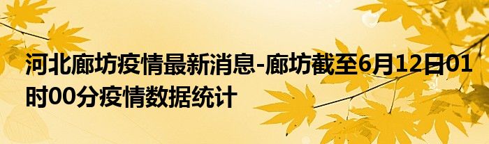 廊坊疫情最新动态解析