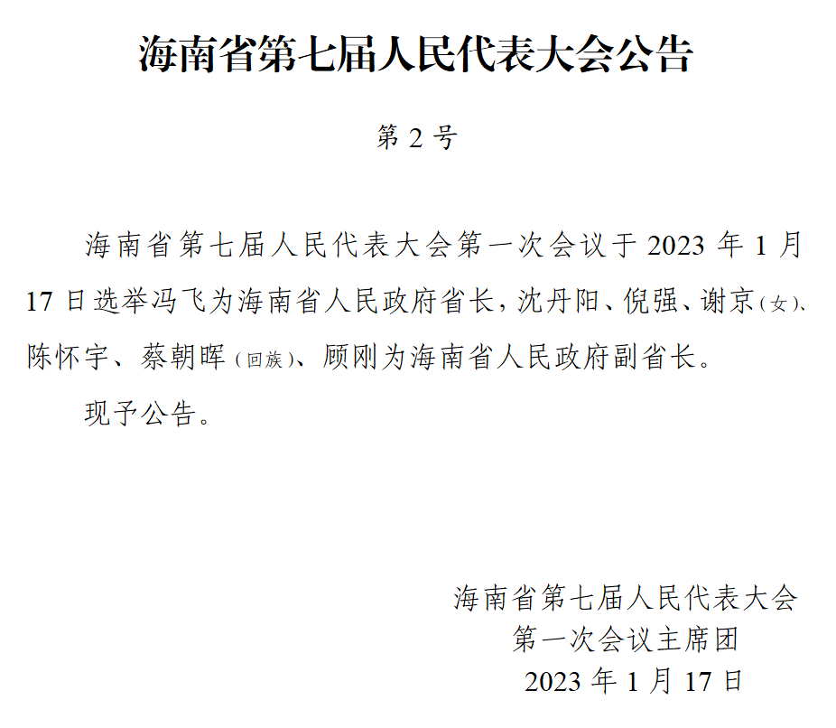 海南最新干部任免动态通知发布